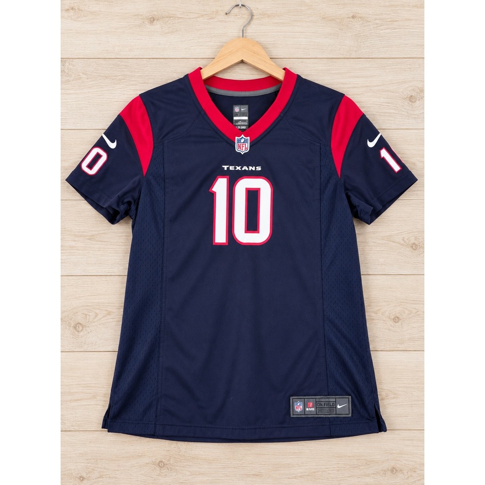 Nike Houston Texans DeAndre Hopkins 10 NFL Jersey Navy Blue Women Large